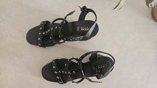 Sandalias Geox negras - Tacón