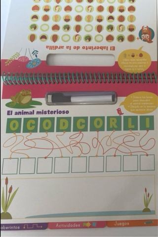 Libro pizarra para escribir