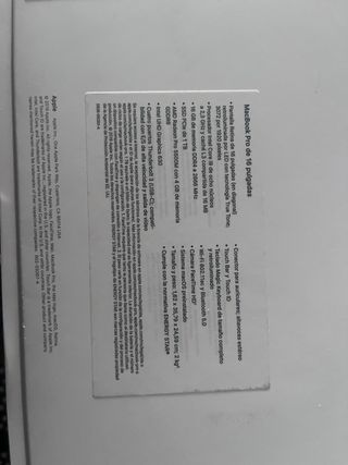 MacBook Pro 16" 2019 (con caja original)
