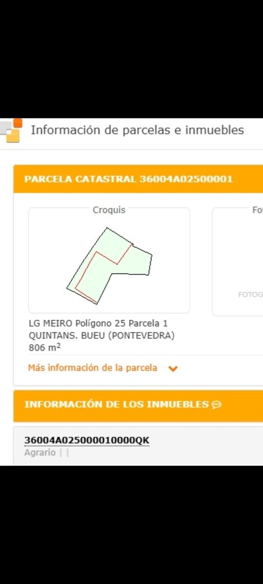 Solar edificable 800m2