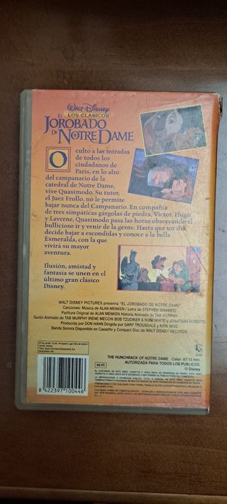 VHS El Jorobado de Notre Dame