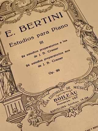 Estudios Piano III. E.Bertini (Op. 29).Antiguos.