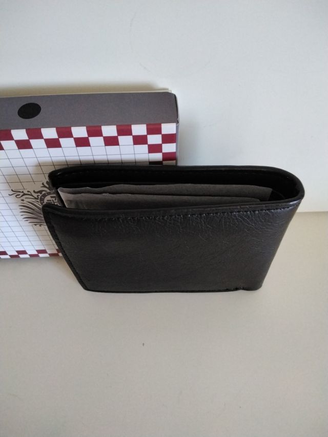 Cartera negra piel - águila