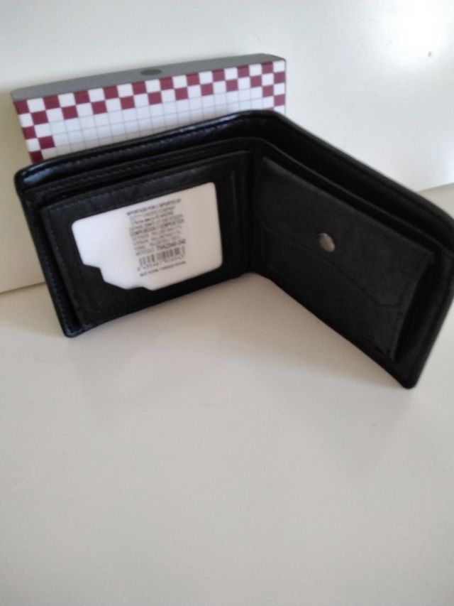 Cartera negra piel - águila