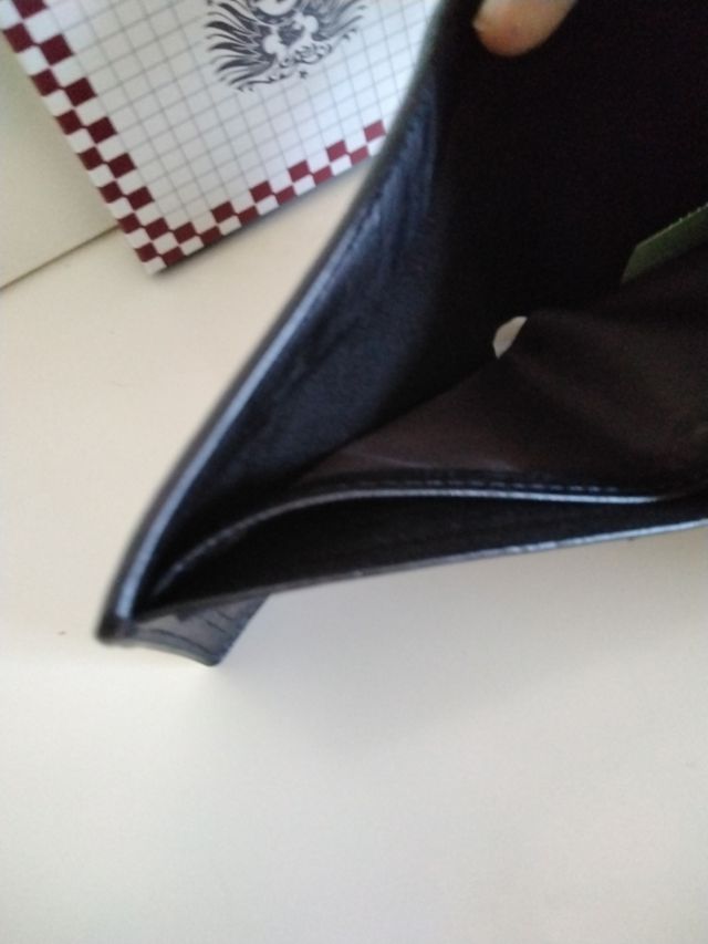 Cartera negra piel - águila