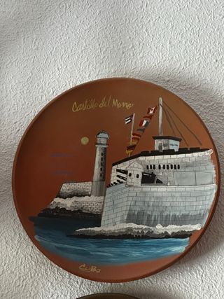 Plato pintado Castillo del Morro