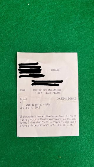 Teléfono fijo inalámbrico SPC Comfort Kaiser