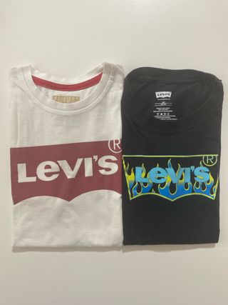 Lote 2 Camisetas Levis talla 12
