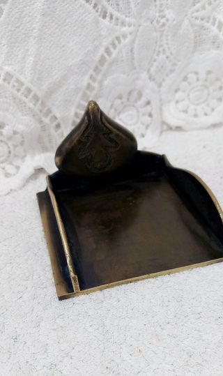 Porta notas vintage bronce