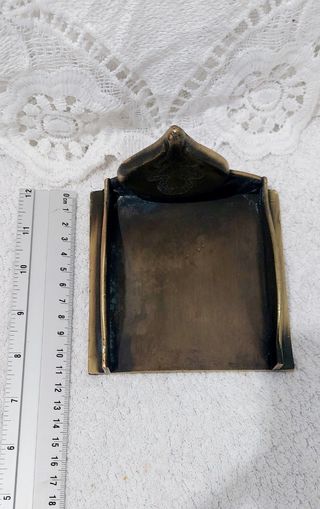 Porta notas vintage bronce