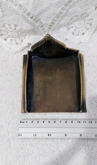 Porta notas vintage bronce