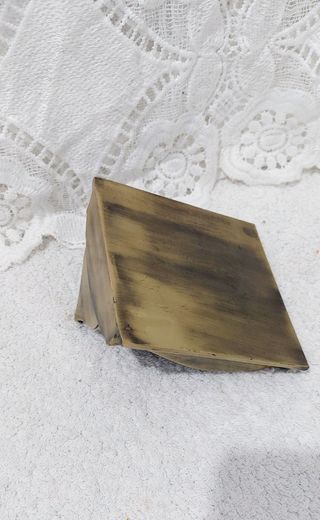 Porta notas vintage bronce