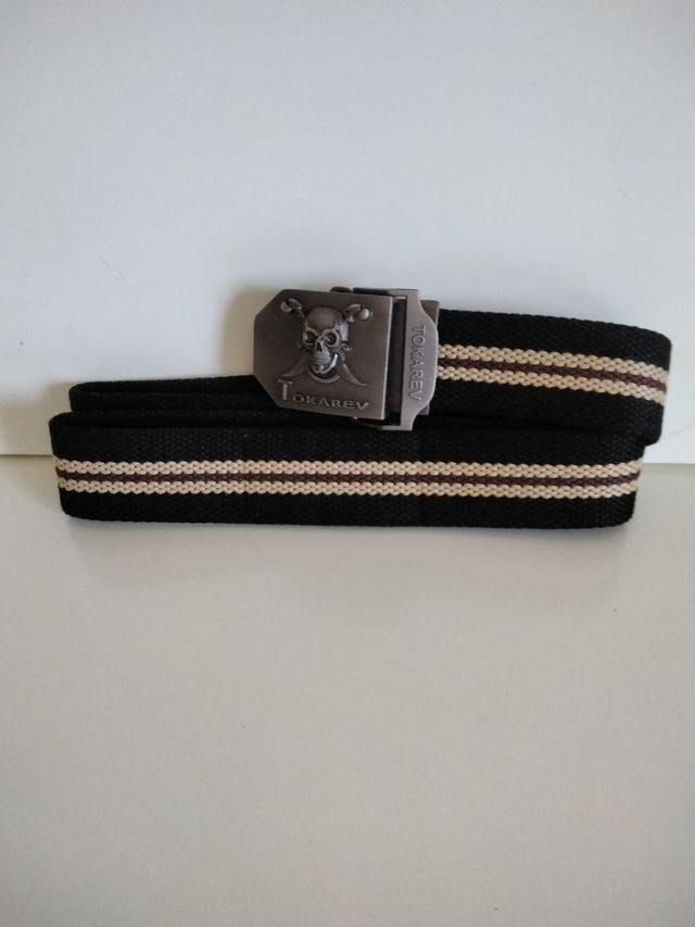 Cinturón Tokarev Calavera Negro Beige