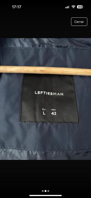 Chaleco negro hombre - Talla L