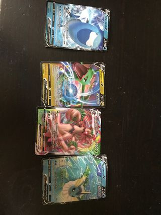 4 cartas Pokémon V