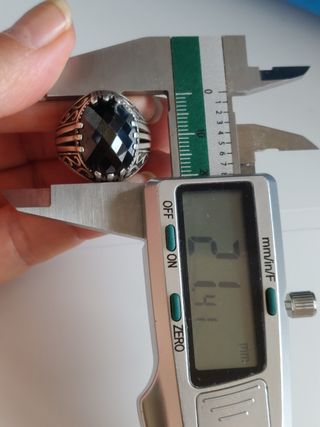 Anillo plata 925 ónix hombre