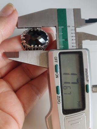 Anillo plata 925 ónix hombre