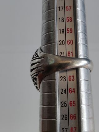 Anillo plata 925 ónix hombre