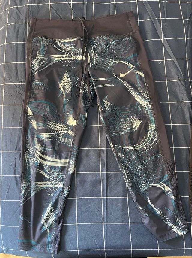 2 Leggins Nike deportivos - Negro & Azul
