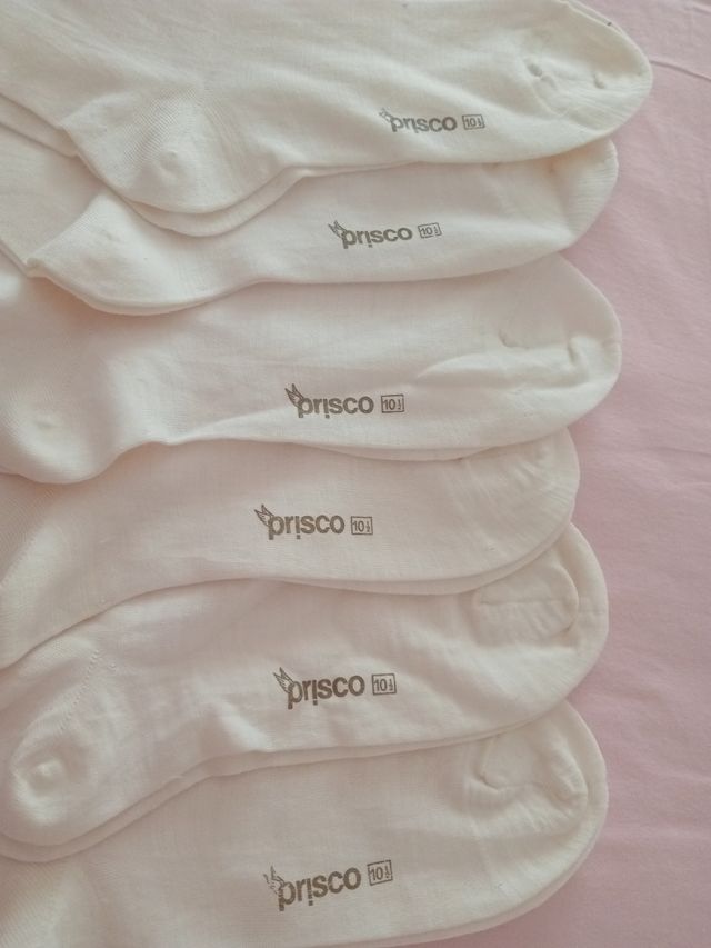 6 Calzini Lunghi Prisco - Lana - Bianchi