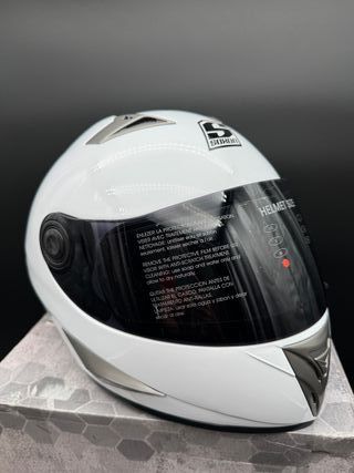 Casco Moto Integral Soxon Snow, talla M