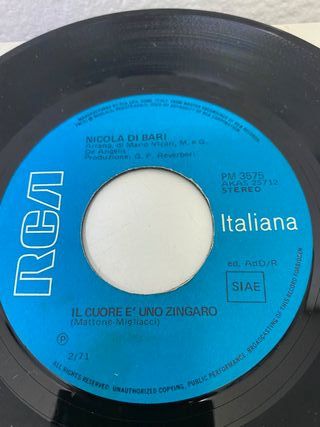 n.16 dischi vinile 45 giri anni '60 