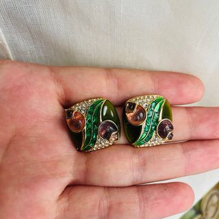 Orecchini argento dorato