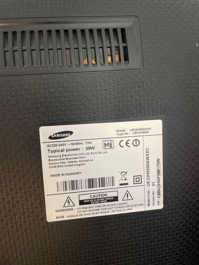 TV Samsung UE32H5500AW