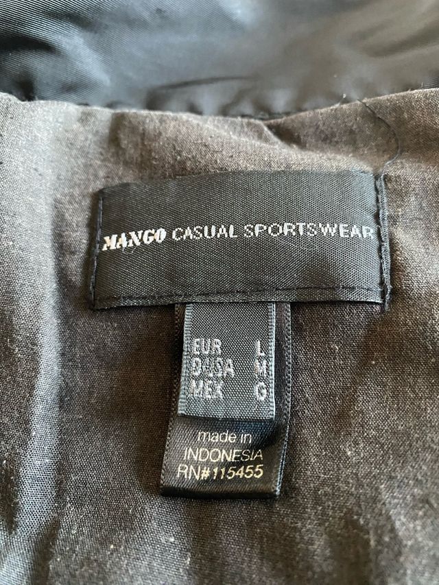 Chaqueta negra Mango - Talla L