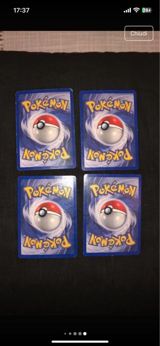 Carte Pokemon Base Set - Arbok, Cloyster, Gastly,