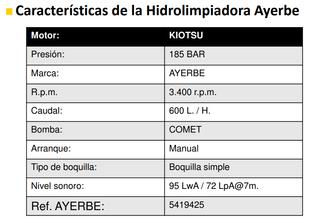 HIDROLIMPIADORA AY- 170 KT BXD- 5419425