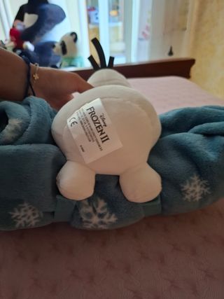 Peluche Olaf & plaid Frozen
