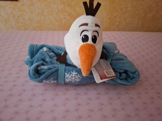 Peluche Olaf & plaid Frozen