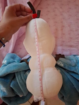 Peluche Olaf & plaid Frozen
