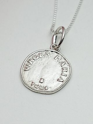 Cadena con deVirgen Niña Plata 925