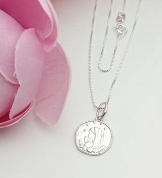 Cadena con deVirgen Niña Plata 925