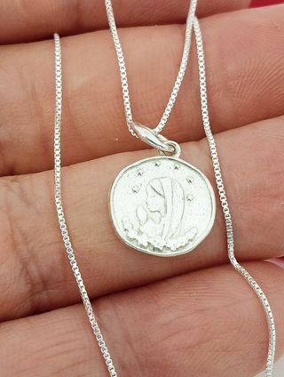 Cadena con deVirgen Niña Plata 925