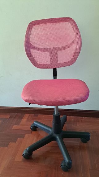 Silla escritorio infantil rosa