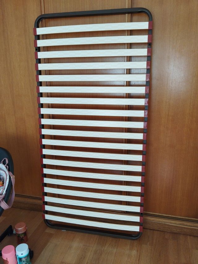 Somier 90x182m - Laminas madera y colchon