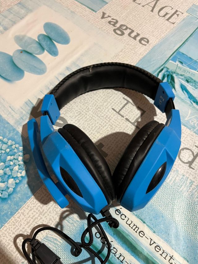 Cascos gaming azules