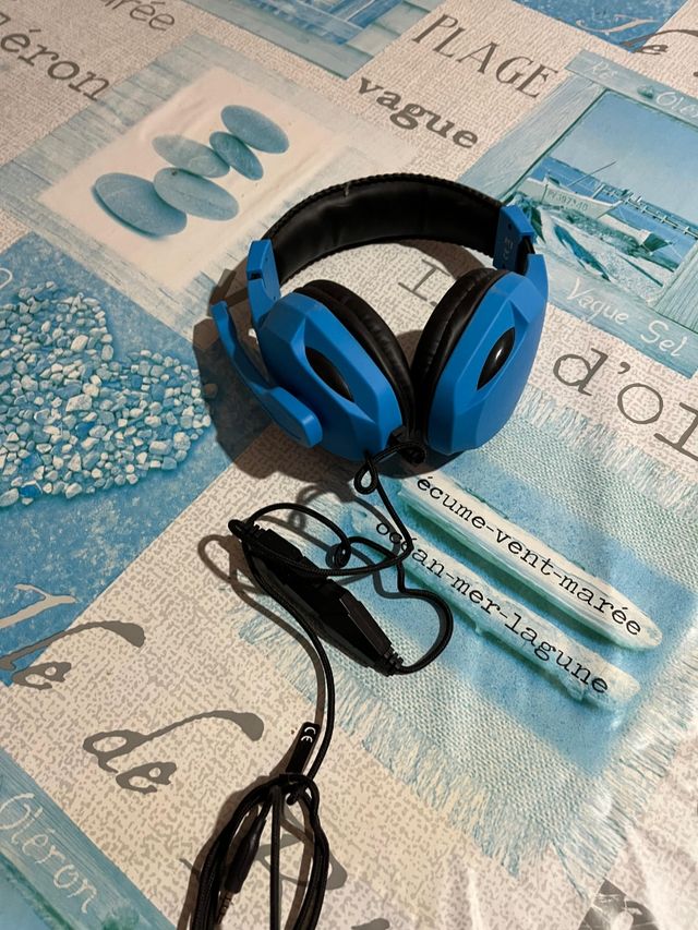 Cascos gaming azules