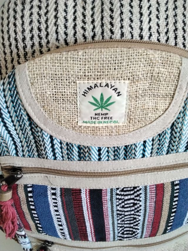 Mochila colorida estilo boho