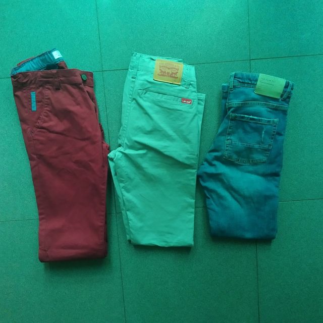 3 Pantalones niño 12 años Levis