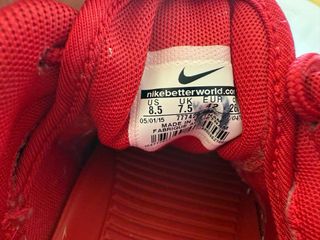 Zapatillas Nike rojas - Talla 42 hombre. 