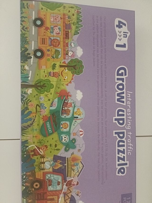 Puzzle tráfico infantil 4 en 1