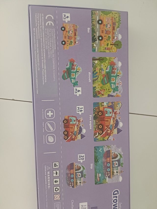 Puzzle tráfico infantil 4 en 1