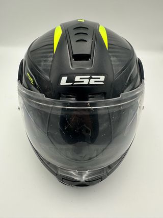 Casco moto LS2 Scope nero fluo