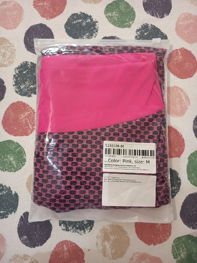 2 Mallas deportivas - Verde & Rosa - 