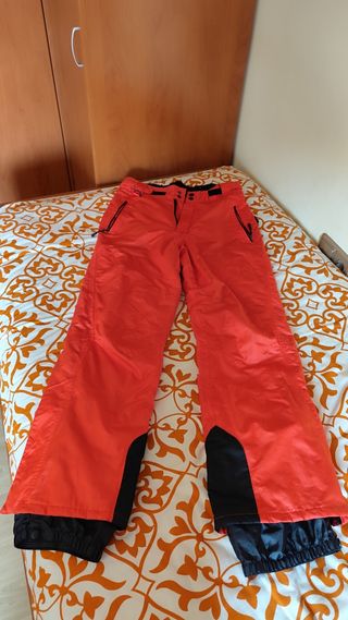 Pantalón esquí/montaña hombre rojo