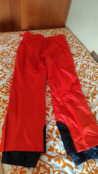 Pantalón esquí/montaña hombre rojo